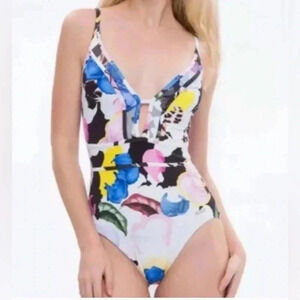 Sunseeker Australia | Plunging Floral One Piece